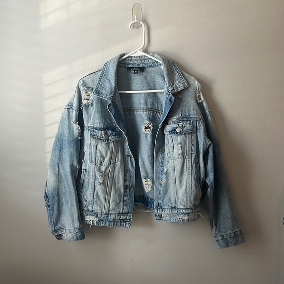 Destroyed Denim Jacket - Picture 2 of 4